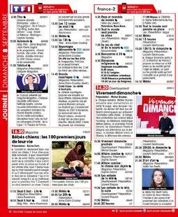 Télé Star 2240 JOURNÉE DIMANCHE 8 SEPTEMBRE