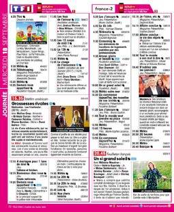 Télé Star 2241 JOURNÉE MERCREDI 18 SEPTEMBRE