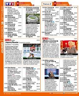 Télé Star 2241 JOURNÉE VENDREDI 20 SEPTEMBRE