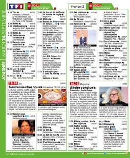 Télé Star 2242 JOURNÉE MARDI 24 SEPTEMBRE