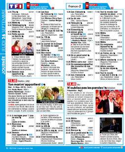 Télé Star 2242 JOURNÉE JEUDI 26 SEPTEMBRE