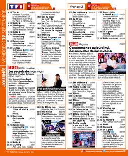 Télé Star 2242 JOURNÉE VENDREDI 27 SEPTEMBRE