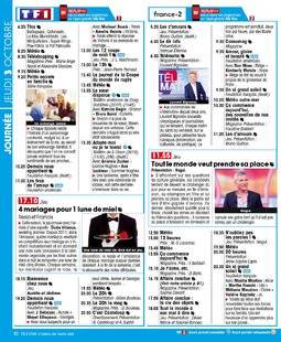 Télé Star 2243 JOURNÉE JEUDI 3 OCTOBRE