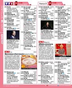 Télé Star 2243 JOURNÉE LUNDI 30 SEPTEMBRE