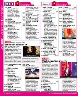 Télé Star 2244 JOURNÉE MERCREDI 9 OCTOBRE