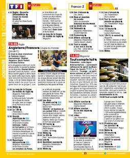 Télé Star 2245 JOURNÉE SAMEDI 12 OCTOBRE