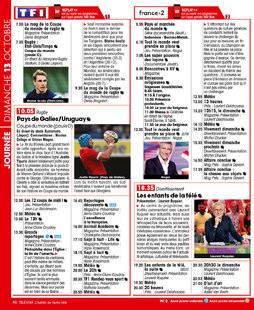 Télé Star 2245 JOURNÉE DIMANCHE 13 OCTOBRE