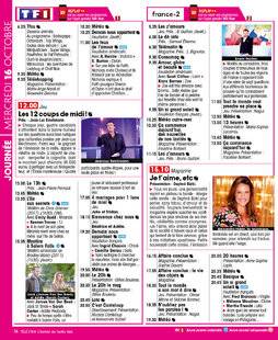 Télé Star 2245 JOURNÉE MERCREDI 16 OCTOBRE