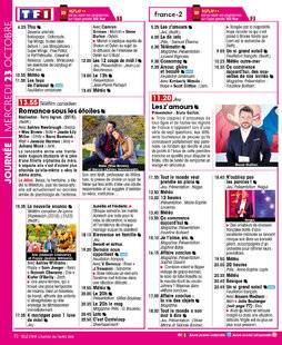 Télé Star 2246 JOURNÉE MERCREDI 23 OCTOBRE