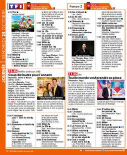 Télé Star 2246 JOURNÉE VENDREDI 25 OCTOBRE