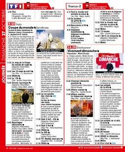Télé Star 2247 JOURNÉE DIMANCHE 27 OCTOBRE