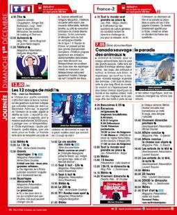 Télé Star 2252 JOURNÉE DIMANCHE 1ER DÉCEMBRE