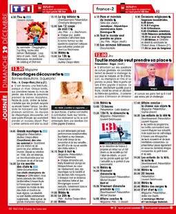Télé Star 2256 JOURNÉE DIMANCHE 29 DÉCEMBRE