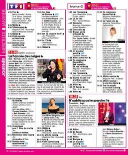 Télé Star 2257 JOURNÉE MERCREDI 8 JANVIER