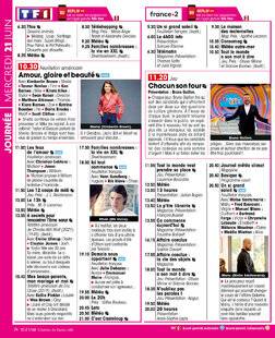 Télé Star 2437 JOURNÉE MERCREDI 21 JUIN