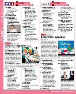 Télé Star 2494 JOURNÉE LUNDI 22 JUILLET