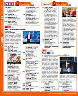 Télé Star 2494 JOURNÉE VENDREDI 26 JUILLET