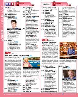 Télé Star 2498 JOURNÉE LUNDI 19 AOÛT