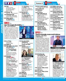 Télé Star 2498 JOURNÉE JEUDI 22 AOÛT