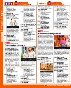 Télé Star 2498 JOURNÉE VENDREDI 23 AOÛT