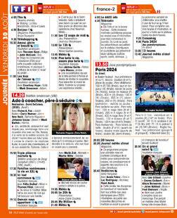 Télé Star 2499 JOURNÉE VENDREDI 30 AOÛT