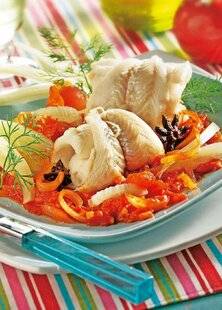 Télé Star 2499 Filet de merlan fenouil et compote de tomates