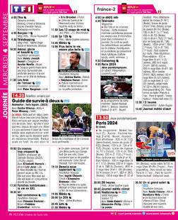 Télé Star 2500 JOURNÉE MERCREDI 4 SEPTEMBRE