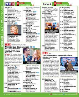 Télé Star 2504 JOURNÉE MARDI 1ER OCTOBRE