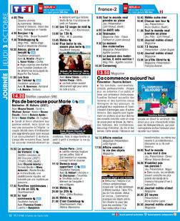 Télé Star 2504 JOURNÉE JEUDI 3 OCTOBRE