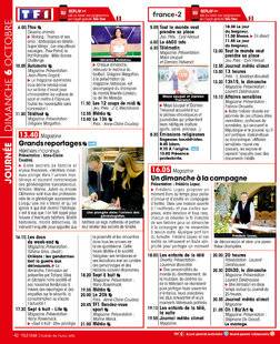 Télé Star 2505 JOURNÉE DIMANCHE 6 OCTOBRE