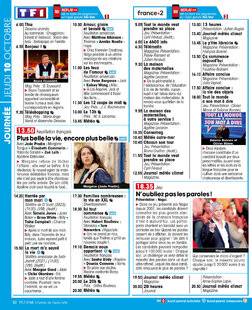 Télé Star 2505 JOURNÉE JEUDI 10 OCTOBRE