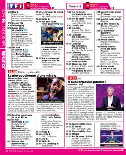 Télé Star 2536 JOURNÉE MERCREDI 14 MAI