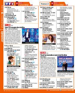 Télé Star 2540 JOURNÉE VENDREDI 13 JUIN