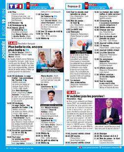 Télé Star 2541 JOURNÉE JEUDI 19 JUIN