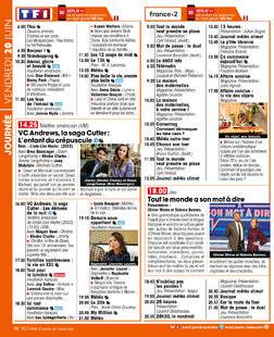 Télé Star 2541 JOURNÉE VENDREDI 20 JUIN