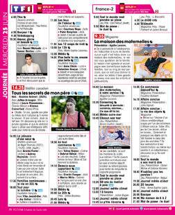 Télé Star 2542 JOURNÉE MERCREDI 25 JUIN