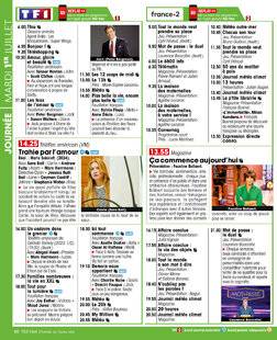 Télé Star 2543 JOURNÉE MARDI 1ER JUILLET