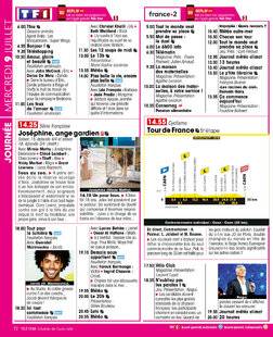 Télé Star 2544 JOURNÉE MERCREDI 9 JUILLET