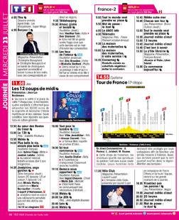 Télé Star 2546 JOURNÉE MERCREDI 23 JUILLET