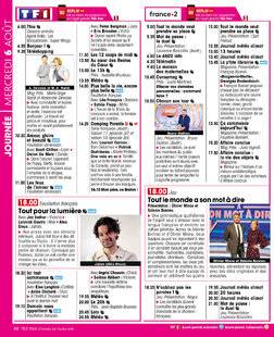 Télé Star 2548 JOURNÉE MERCREDI 6 AOÛT