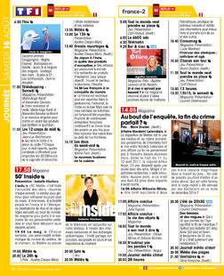 Télé Star 2550 JOURNÉE SAMEDI 16 AOÛT