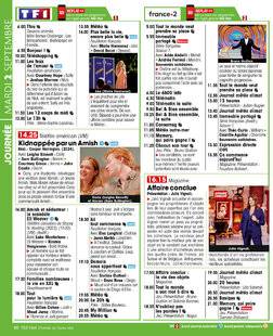 Télé Star 2552 JOURNÉE MARDI 2 SEPTEMBRE