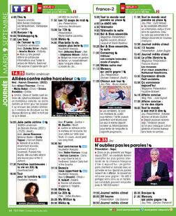 Télé Star 2553 JOURNÉE MARDI 9 SEPTEMBRE