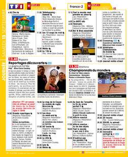 Télé Star 2554 JOURNÉE SAMEDI 13 SEPTEMBRE