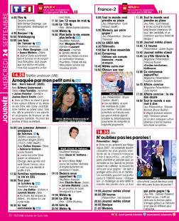 Télé Star 2555 JOURNÉE MERCREDI 24 SEPTEMBRE