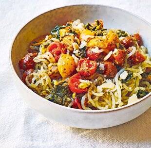 Télé Star 2555 Spaghettis de konjac au pesto de noisettes et tomates cerises