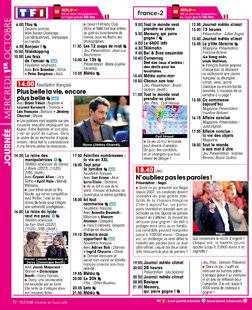 Télé Star 2556 JOURNÉE MERCREDI 1ER OCTOBRE