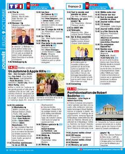 Télé Star 2557 JOURNÉE JEUDI 9 OCTOBRE