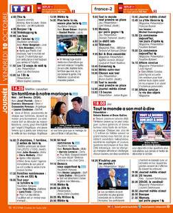 Télé Star 2557 JOURNÉE VENDREDI 10 OCTOBRE