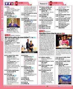 Télé Star 2557 JOURNÉE LUNDI 6 OCTOBRE